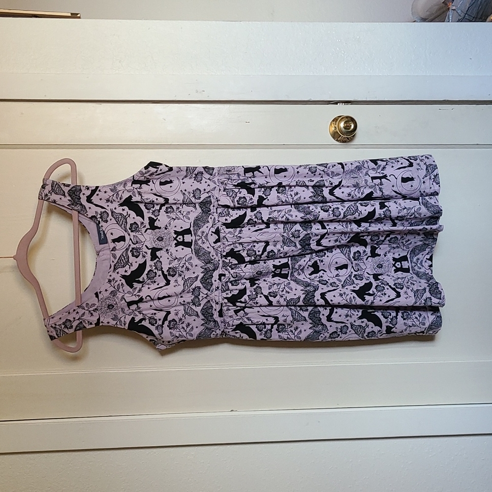 Lavender Halloween pinafore dress